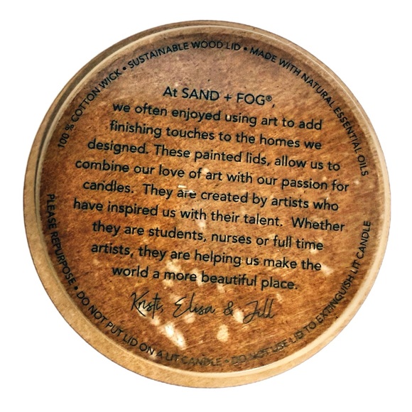 NEW! SAND + FOG Fall Autumn Thanksgiving Pilgrims Pumpkin Citrus Candle 12 Oz. - Picture 10 of 11